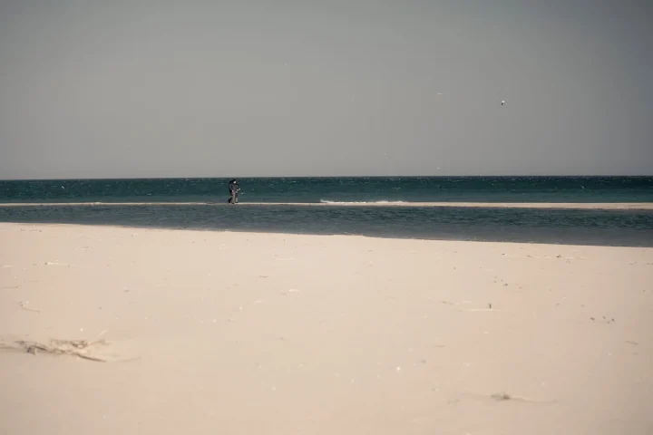 Paysage côtier d'Afrique australe associé à archipel de Bazaruto