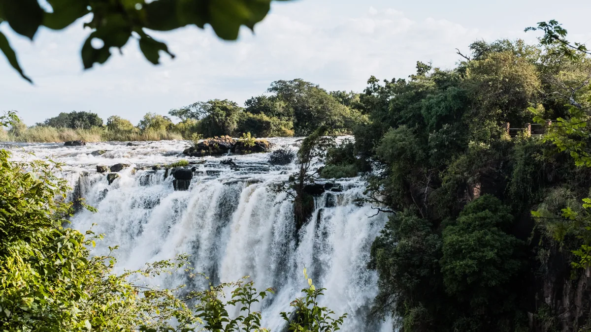 Paysage de safari au Botswana associé à Botswana Victoria Falls