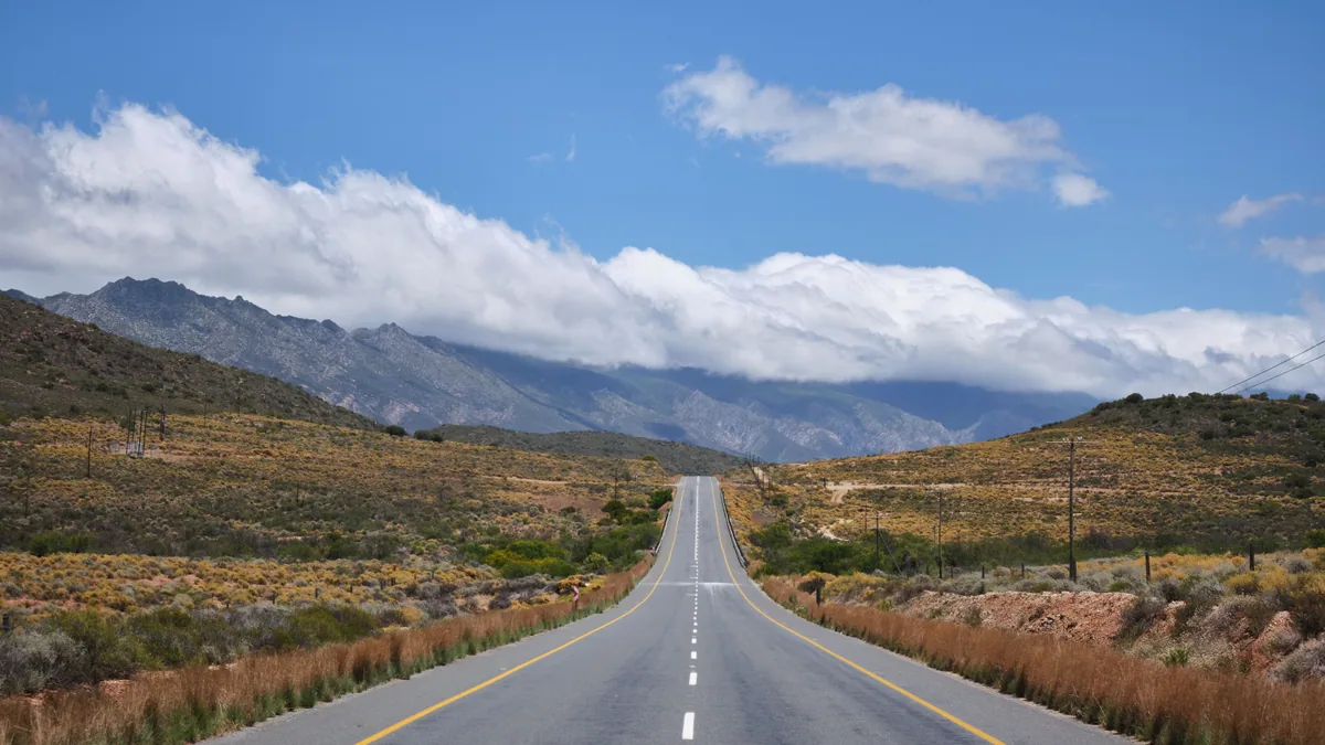 Paysage désertique de Namibie associé à Cape Town Namibie road trip