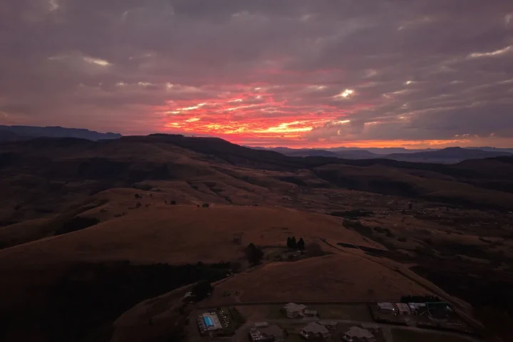 Paysage africain associé à Drakensberg Afrique du Sud