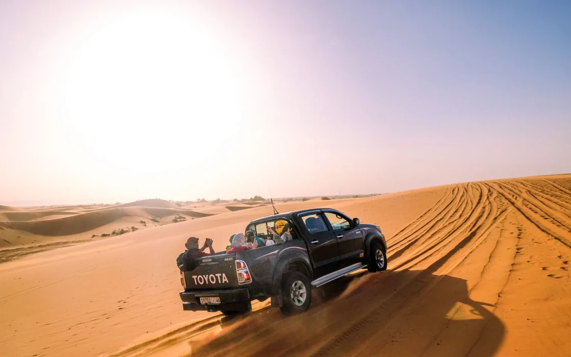 Paysage désertique de Namibie associé à 4x4 Namibie