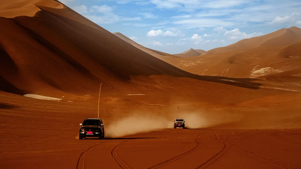 Paysage désertique de Namibie associé à 4x4 Namibie
