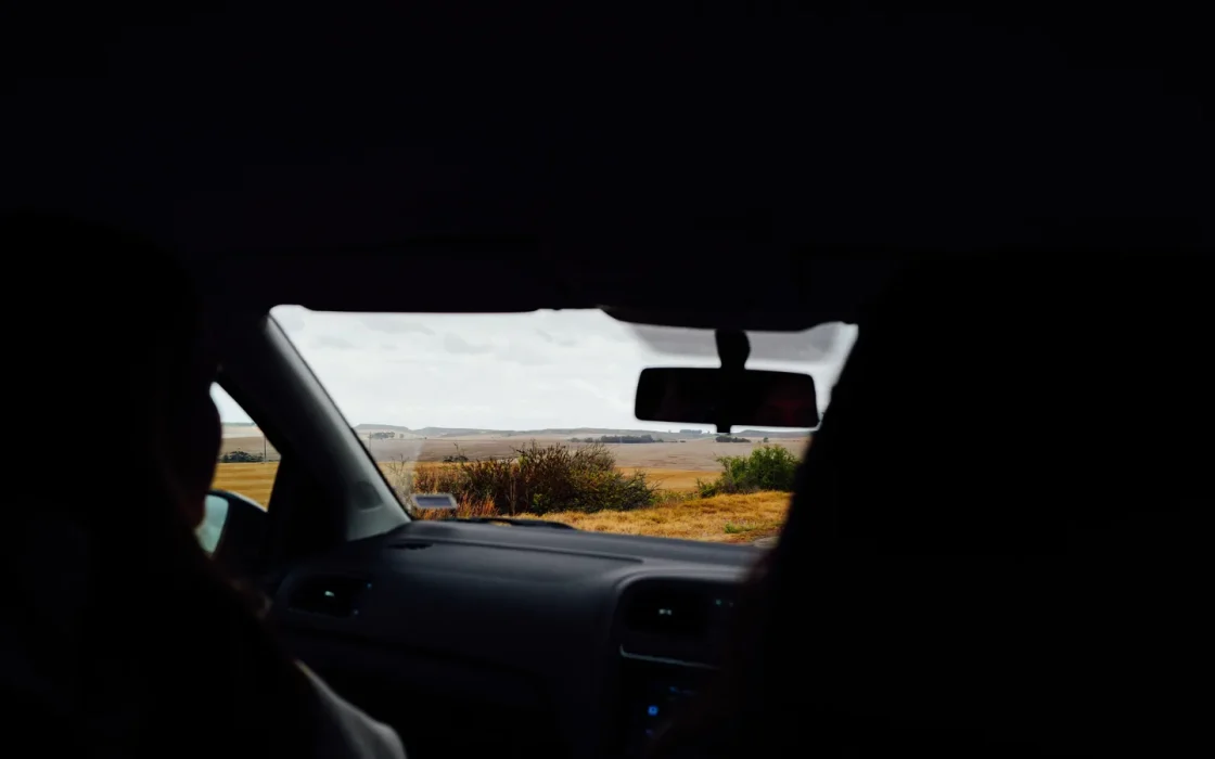 Paysage africain associé à frontière voiture location Afrique australe