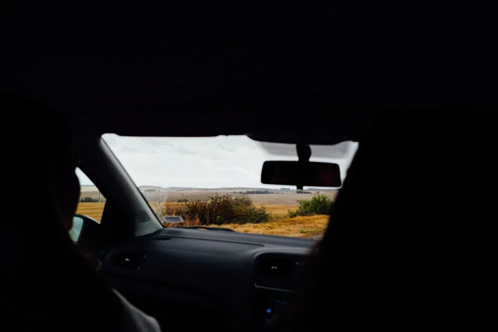 Paysage africain associé à frontière voiture location Afrique australe