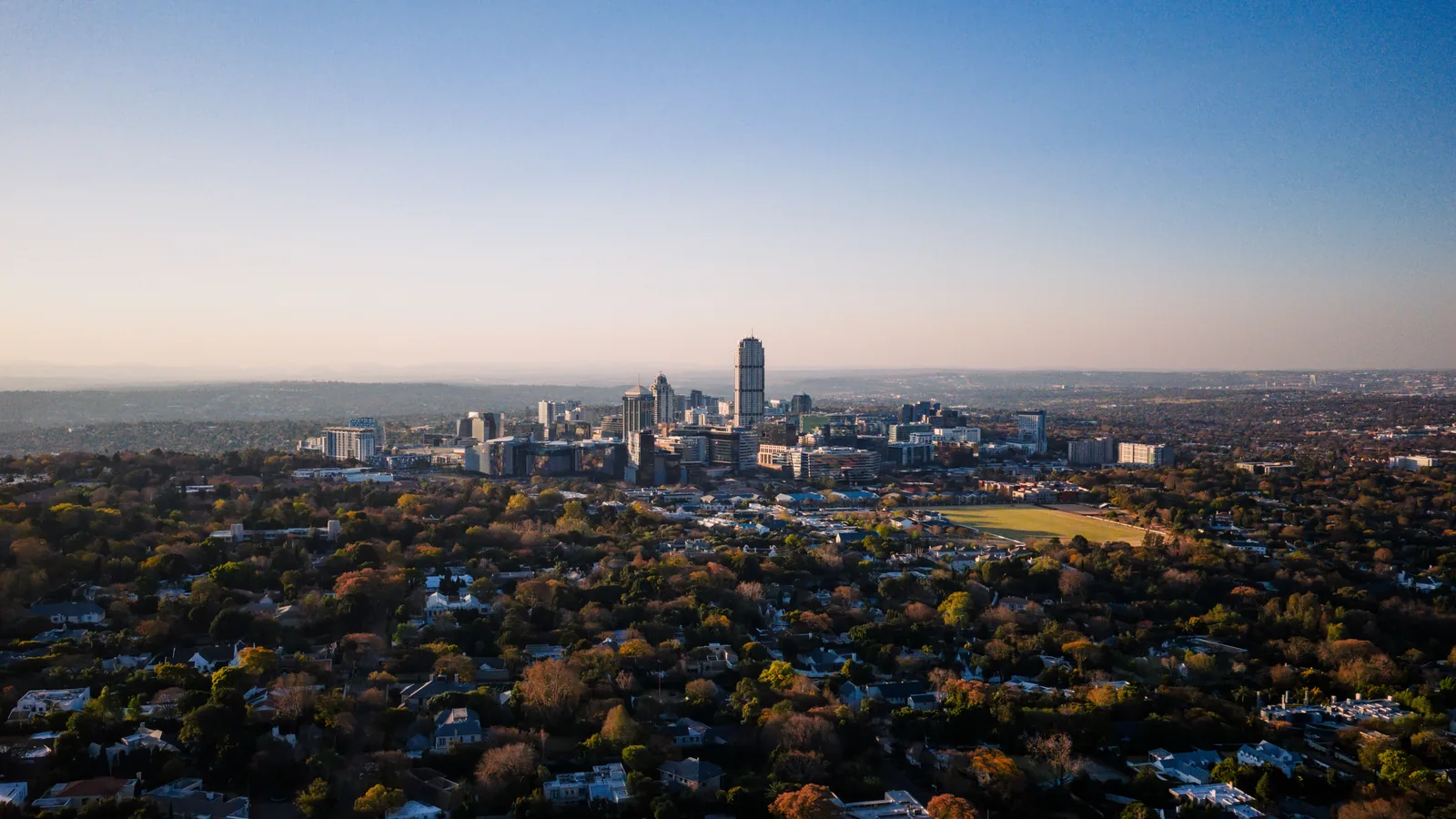 Paysage africain associé à visiter Johannesburg
