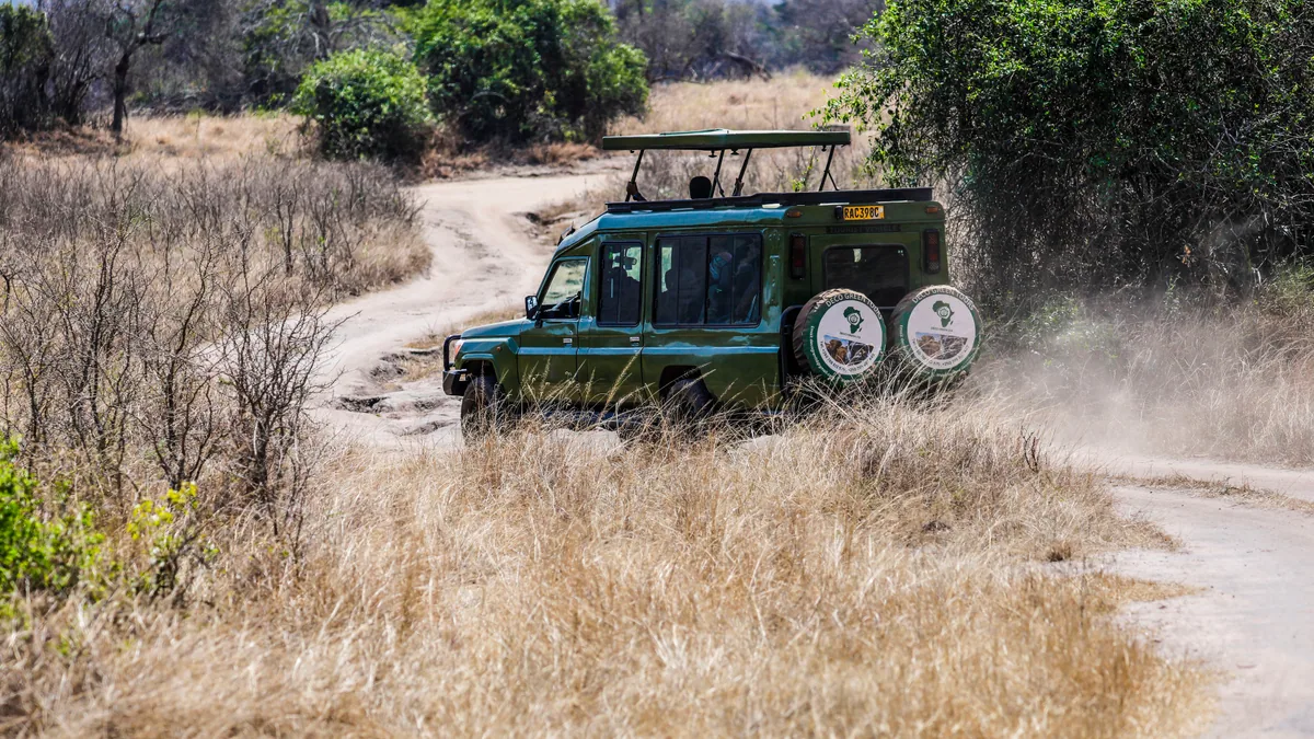 Paysage de safari au Botswana associé à road trip Botswana 4x4