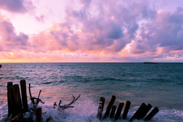 Paysage côtier d'Afrique australe associé à Vilanculos Mozambique