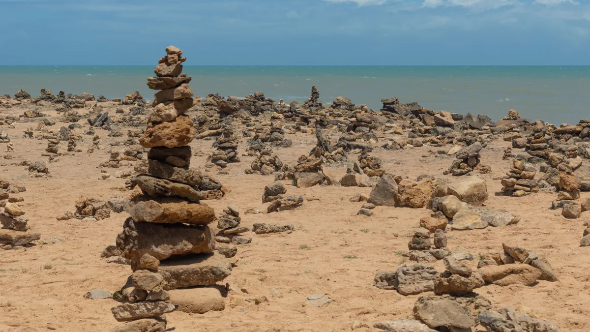 Paysage côtier d'Afrique australe associé à Vilanculos Mozambique